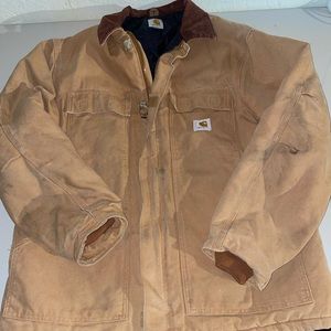 Carhartt jacket size large insulated tan used but good condition